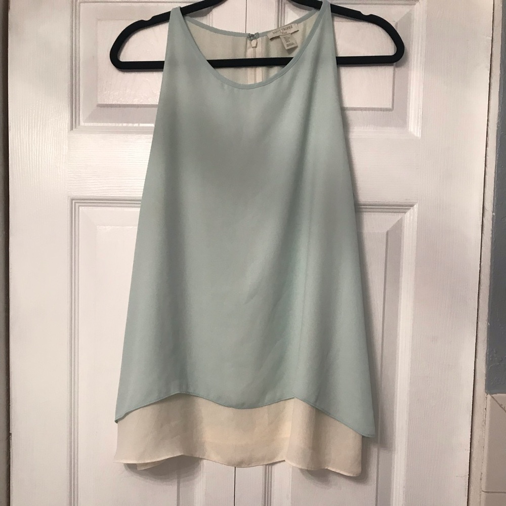Saint tropez-Mint green sleeveless blouse